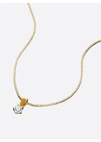 Damen Anh&auml;nger mit Kette in Gelbgold 375 ,Gr&ouml;&szlig;e 0,10 ct. Gold 375, WITT,