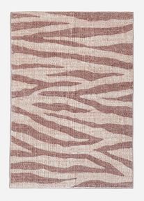 Badrumsmatta med zebram&ouml;nster - brun - storlek 1 (Matta f&ouml;r golvst&aring;ende WC 45/50cm) - bonprix