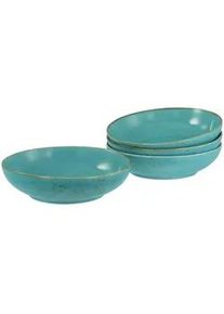 Creatable Schüsselset , Blau , Keramik , 4-teilig , rund , stapelbar , Geschirr, Schalen & Schüsseln, Schüsselset