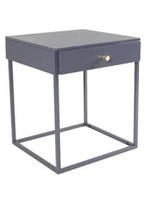 Livetastic Nachttisch , Hellgrau , Metall , 41x50x43 cm , Schlafzimmer, Nachtkästchen