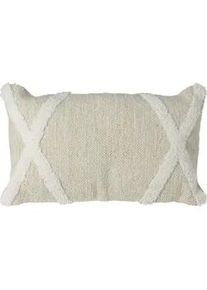 Kissenbezug Leinenoptik 30/50 cm , Beige , Naturmaterialen , 30x50 cm , Schlaftextilien, Bettwäsche