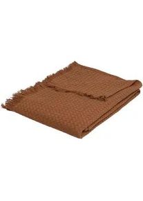 Atmosphera Createur d ́interieur Tagesdecke Baumwolle Widdy 130/180 cm , Terracotta , Naturmaterialen , 130x180 cm , Schlaftextilien, Bettwäsche, Tagesdecken