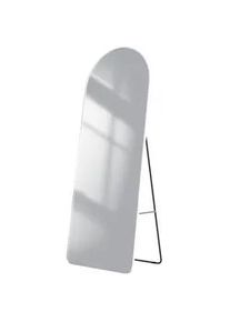 Emke Standspiegel mit Rahmen Gehärteter Silberspiegel Weiß 160/60 cm , Glas , Rechteckig , 60x160x160 cm , Spiegel, Standspiegel