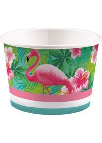 Sombo Flamingo Eisschalen, Einwegbehälter, Grün, Pink