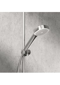 Hansa HansaBASICJET Style Handbrause 44630500 1-strahlig, Ø 96 mm, 9 l/min, Anti-Kalk-Technik, chrom
