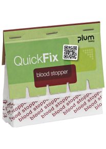 Plum, Pflaster, Pflasterstrips QuickFix Blood Stopper, Nachf&uuml;llpack f. Spender, m. Alginatfasern (45 x)
