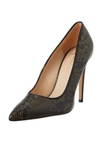 Fenia, Damen, Pumps, Damenpumps mit Reptielrelief und Stilettoabsatz, Grün, (40)