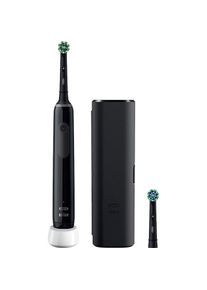 Oral-B, Elektrische Zahnb&uuml;rste &raquo;Pro 3 3500&laquo; 2 Stk. Aufsteckb&uuml;rsten 3 Putzmodi, schwarz, Kunststoff, WIEDERAUFLADBARE ZAHNB&Uuml;RSTE mit langanhaltendem 