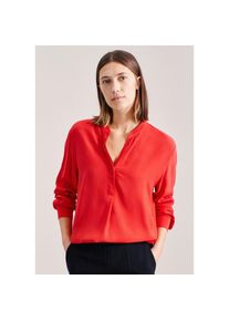 Seidensticker , Klassische Bluse »Schwarze Rose« Tunika Uni , Rot , Passform: Regular