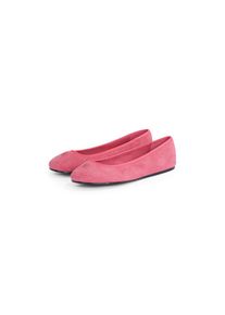 Tommy Hilfiger , Ballerina »TH HARDWARE SUEDE BALLERINA« , Flats, Businessschuh, Bequemschuh, Schlupfschuh mit TH-Logo , pink , 39 , 39 , Ballerina...