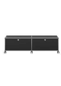 USM Haller Lowboard sur roulettes avec 2 portes pliantes