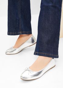 Ballerina's - zilver - maat 40 - vegan - bonprix
