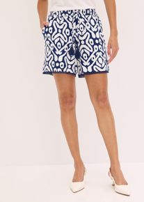 Jersey shorts van soepele viscose - blauw - maat 48/50 (XL) - viscose - bonprix
