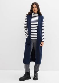 Gebreid vest - blauw - maat 44/46 (L) - bonprix