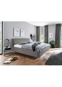 Meise Möbel Livetastic Polsterbett , Hellgrau , Holz , Esche , 140x200 cm , Reach, Goldenes M , individuelle Liegehärteeinstellung , Schlafzimmer, Betten, Polsterbetten