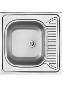 DEANTE, Spülbecken, Zlewozmywak Tango ZE6 0140 Stal satynowa (Unterbauspüle, 16.50 cm, 60 cm)