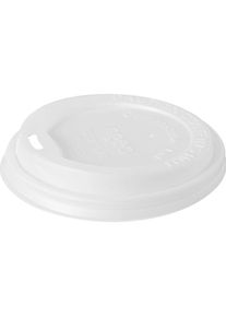 Biopak Deckel zu Becher Thank you 350 ml 50 Stück, Einwegbehälter, Weiss
