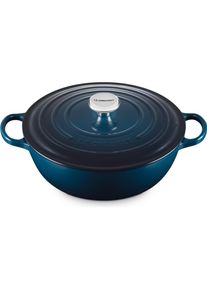 Le Creuset Soup pot Evo, black inside 28cm Nuit, Pfanne + Kochtopf, Blau