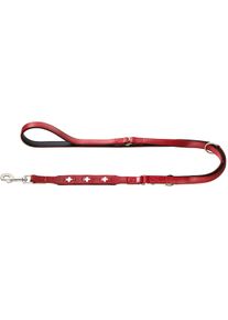 Hunter verstellbare Führleine Swiss Rot/Schwarz 13/200
