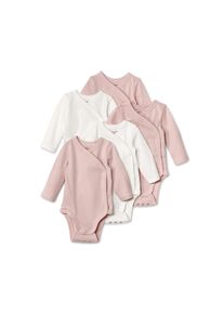 Tchibo - 5 Baby-Bodys mit Mitwachsfunktion - Baby - Gr. 74/80 - weiß/print