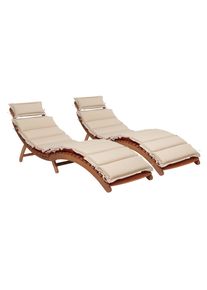 Merxx Gartenliege »Havanna« Eukalyptusholz, klappbar, FSC Mix in braun