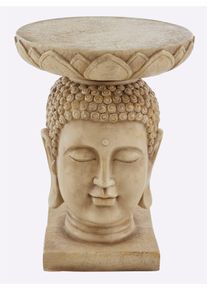 HEINE HOME Beistelltisch 1 Stk. tlg. in beige, Größe B/H/T: 39 cm x 47,5 cm x 39 cm