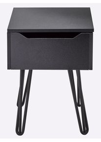 HEINE HOME Beistelltisch 1 Stk. tlg. in schwarz, Größe B/H/T: 30 cm x 40 cm x 40 cm