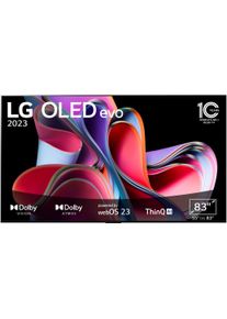 LG OLED-Fernseher »OLED83G39LA« 210 cm/83 ′′ Smart-TV OLED evo in schwarz, Größe 83 ′′