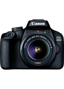 Canon Spiegelreflexkamera »EOS 4000D 18-55mm III« EF-S 18-55mm f/3.5-5.6 III, 18 in schwarz
