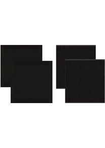 Ddddd Geschirrtuch »Cisis« Combiset: 2 Küchentücher & 2 Geschirrtücher in schwarz