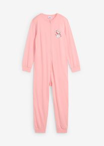 Kinder Schlafoverall, rosa, Größe 176/182, mit Baumwolle, bonprix