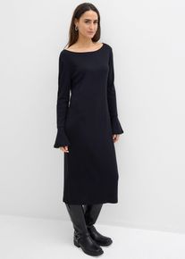 Shirtkleid aus reiner Baumwolle, schwarz, Größe 48/50 (XL), 100% Baumwolle, bonprix