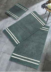 Badematte mit modernem Design, petrol, Größe 45x50 cm, mit Baumwolle, bonprix
