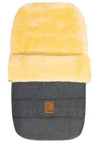 Heitmann Felle Voetenzak Eisbärchen - Lamsvacht wintervoetsak - Premium kwaliteit met echte lamsvacht, voor kinderwagen, buggy, 5 gordelsleuven,