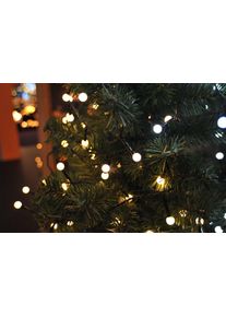 Konstsmide Led-lichtsnoer Kerstversiering buiten Led bollichtketting, ronde dioden, 160 warmwitte dioden (1 stuk) kerstboomverlichting zwart