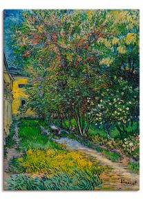 Artland Artprint op linnen De tuin van het St. Paul ziekenhuis foto schilderijen groen