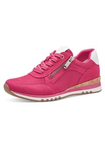 Marco Tozzi Sneakers met sleehak vrijetijdsschoen, lage schoen, veterschoen in vegan uitvoering dames sleehak sneakers maat 37 roze