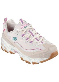 Skechers Sneakers D'LITES-BOLD VIEWS vrijetijdsschoen, lage schoen, veterschoen met air-cooled memory foam dames schoenen maat 35 beige