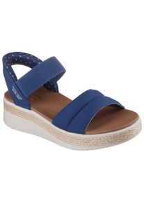 Skechers Sandalen BOBS SUN RAY , wig sandaal, sandalette, plateausandaal met plush foam dames sportieve sandalen maat 41 blauw
