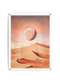 Reinders! Poster Woestijn Outdoor voor tuin of balkon deurposters bruin