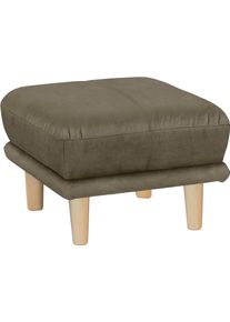 Trendmanufaktur Voetenbankje Cecilia hockers maat Microvezel vintage bruin