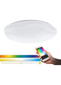 Eglo Plafondlamp TOTARI-C Smart Home plafondlamp Ø 60 cm, dimbaar, wittinten en kleuren instelbaar (1 stuk) plafondlampen wit