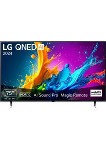 LG QNED-tv, 189 cm / 75", 4K Ultra HD, Smart TV led tv's zwart
