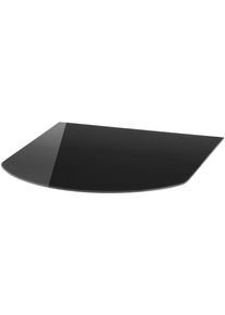 Heathus Bodemplaat Heathus Halfrond 85 S Glas Halve ronde boog, 85 x 100 cm, voor houtkachels tuin & klussen zwart