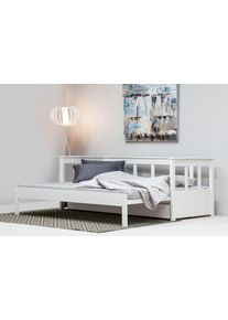 Home Affaire Slaapbank AIRA kinderbed, gastenbed, Skandi-design, lade optioneel met uittrekbare slaapruimte, ideaal voor de jeugd- of logeerkamer