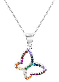 Firetti Ketting met hanger Sieraad cadeau zilver 925 halssieraad halsketting panzerketting dames kettingen multicolor