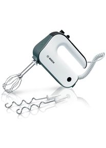 Bosch Handmixer MFQ49300, roestvrijstalen garde/deeghaak, 5 standen, spiralkabel Turboknop, soft-touch handgreep, lichtgewicht behuizing, gemaakt in