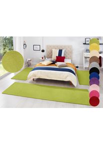 Hanse Home Set slaapkamerkleedjes Fancy Unikleur, slaapkamerkleed, 3-delige loperset voor de slaapkamer bedvloerkleden maat XL groen