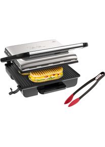 Tefal Contactgrill GC242D Inicio Grill Adjust regelbare thermostaat met 3 standen, bakplaten met antiaanbaklaag contact grills zwart