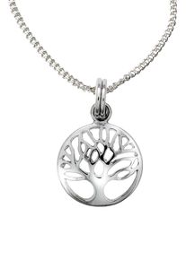 Firetti Ketting met hanger Sieraad cadeau zilver 925 halssieraad halsketting panzerketting boom dames kettingen zilver(kleur)